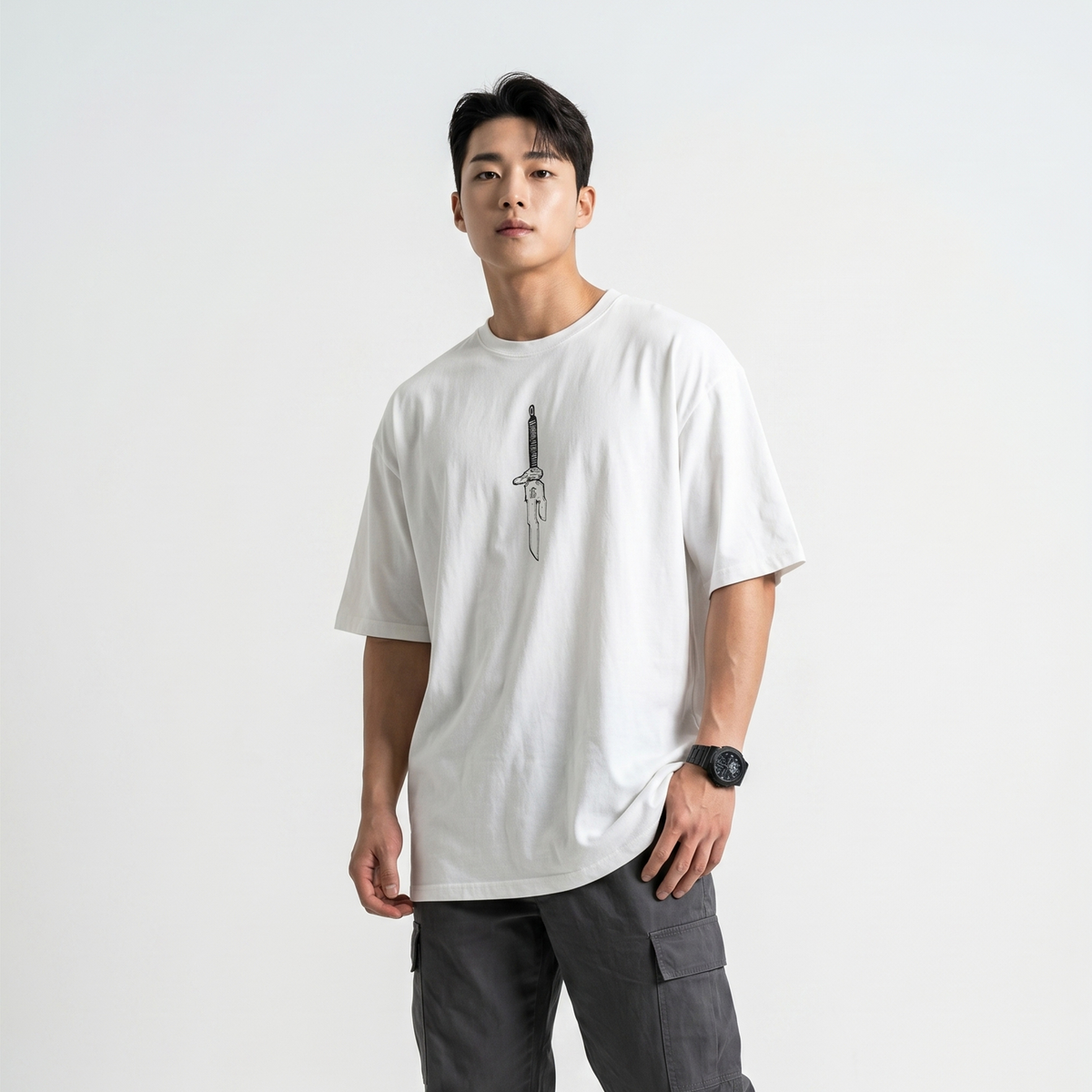 Jujutsu Kaisen white oversized t-shirt - Dripzy premium cotton anime tee