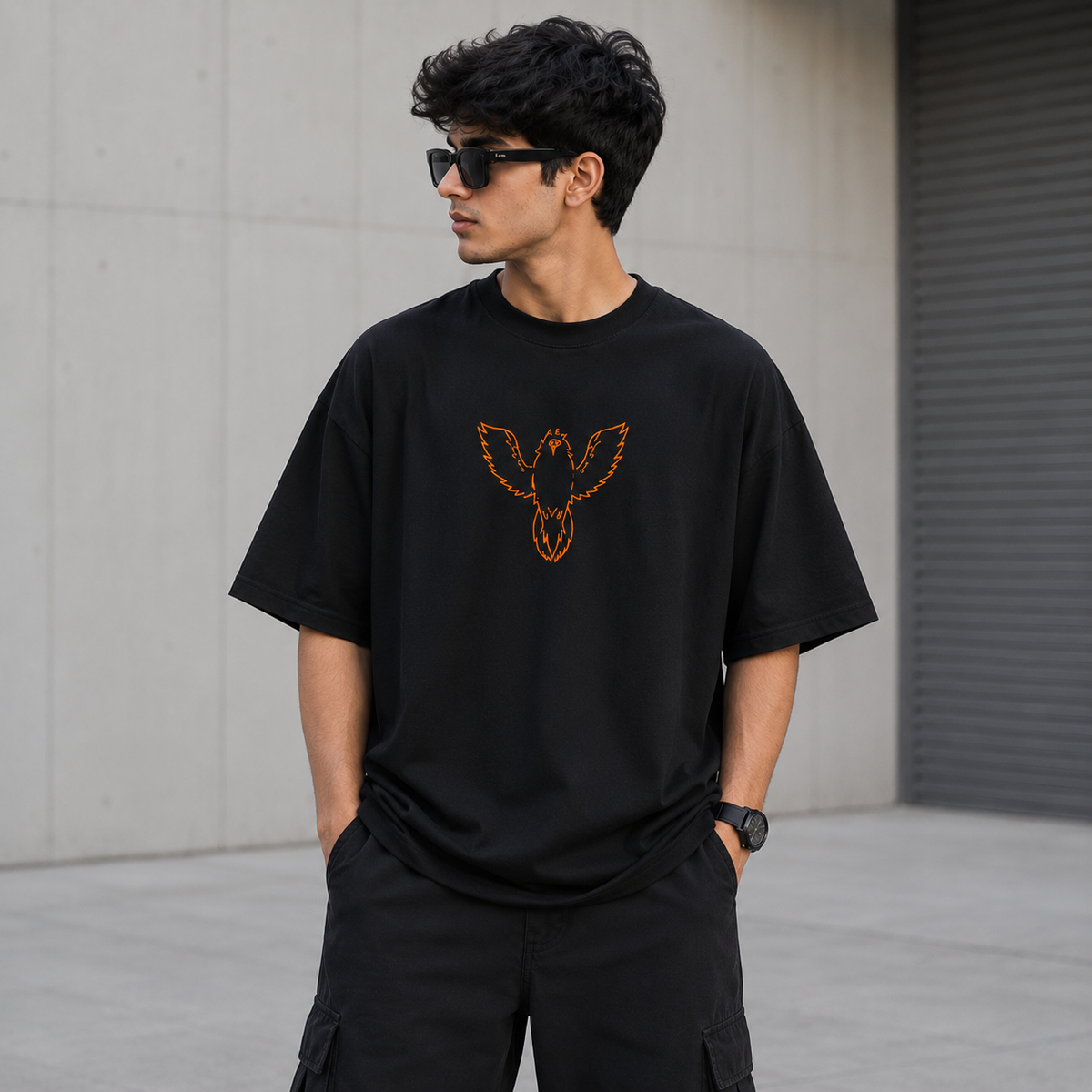 Demon Slayer Zenitsu oversized tee white - Dripzy Pakistan