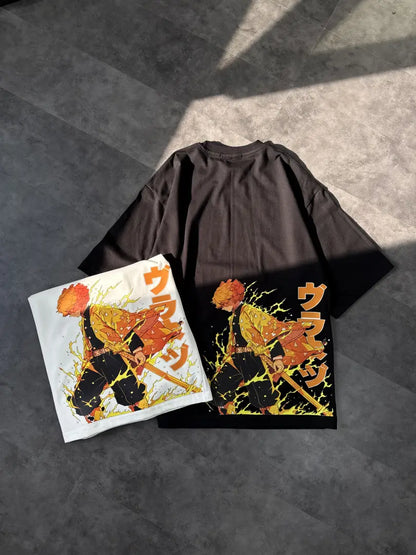 Black Zenitsu Demon Slayer t-shirt - Dripzy streetwear Pakistan