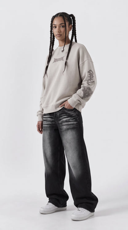 Berserk Beast of Darkness Oversized Sweatshirt – Cream