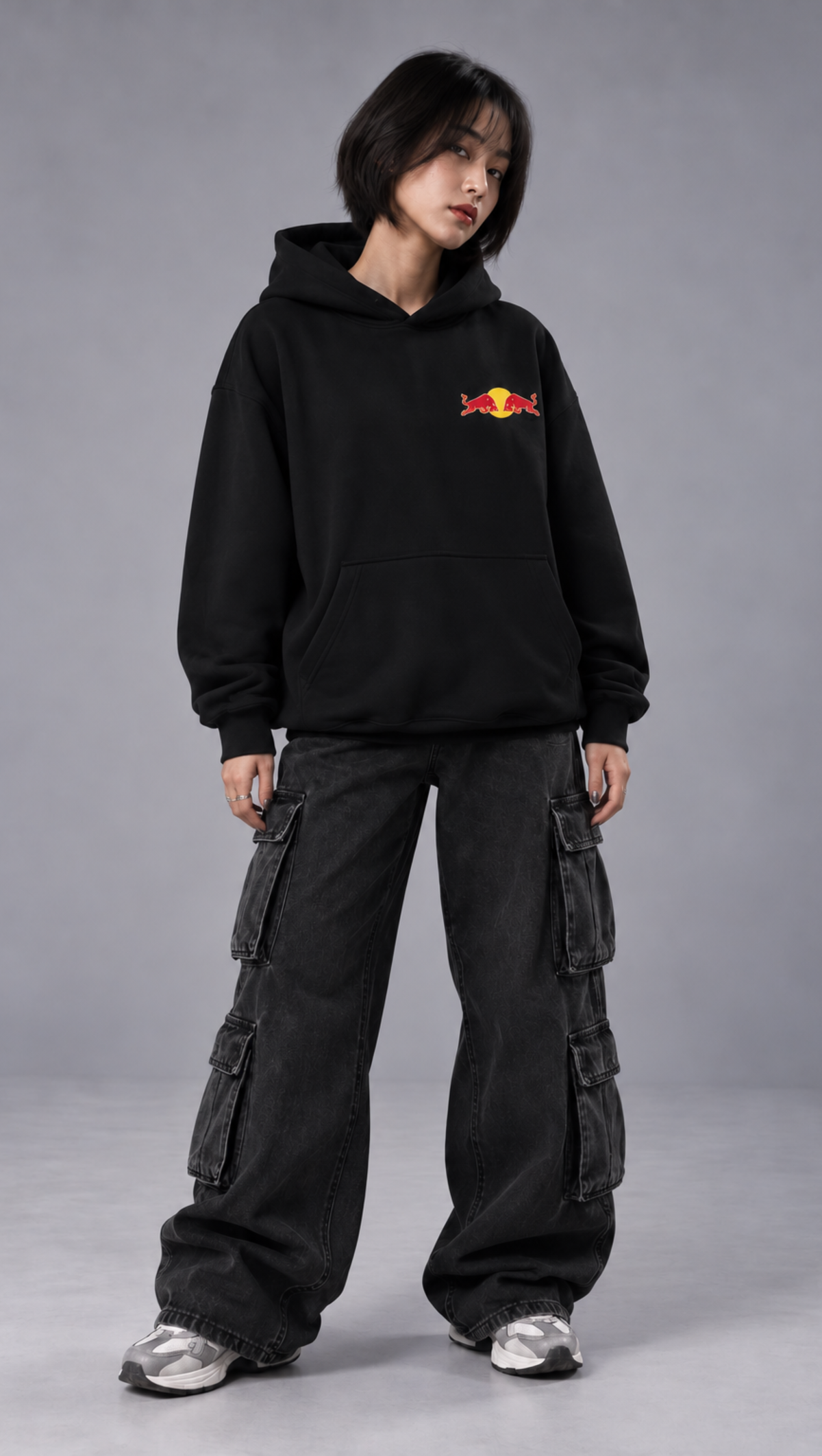 Dripzy Red Bull Racing F1 oversized hoodie black - motorsport streetwear hoodie Pakistan